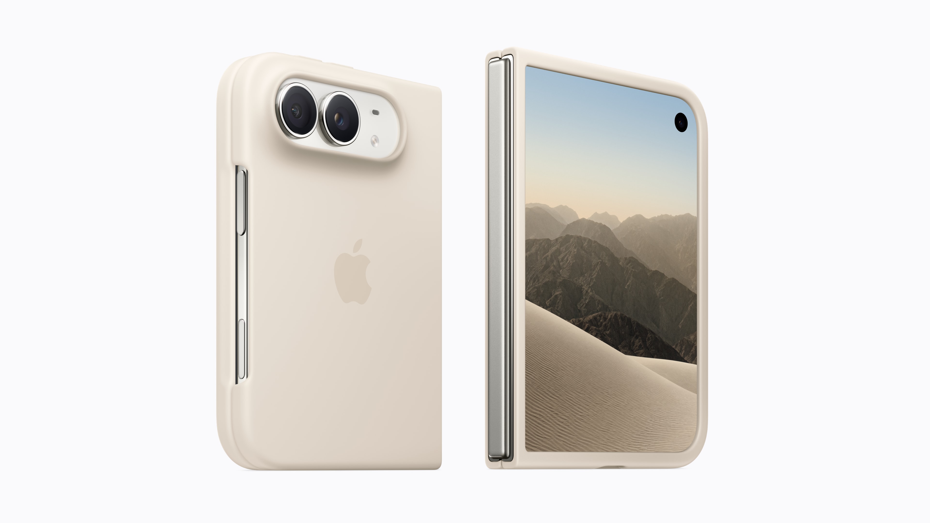 Apple press image of the Sand iPhone Duo Case