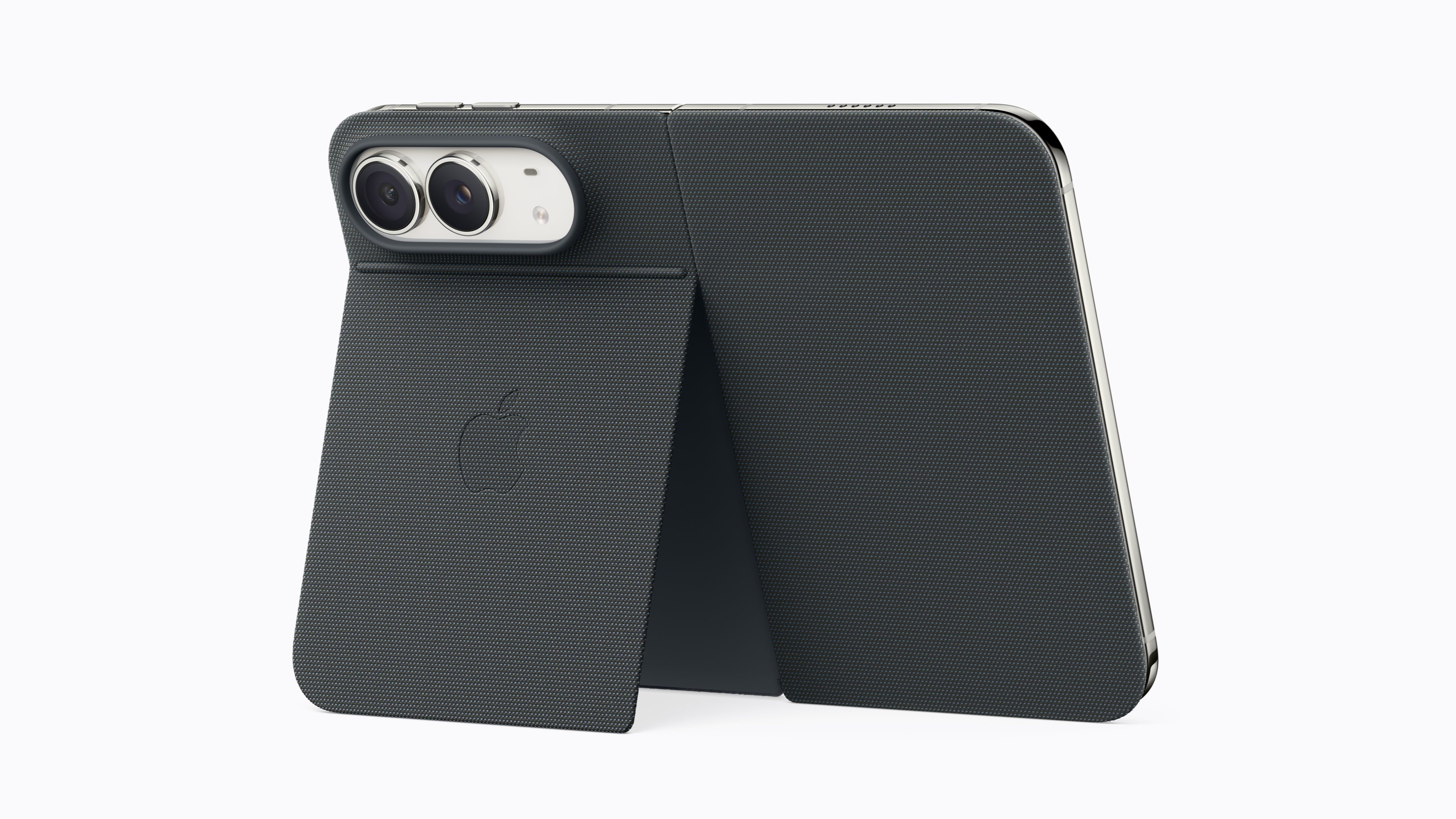 Apple press image of the Navy Blue iPhone Duo Folio